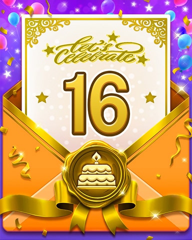 Pogo 24th Birthday Cake 16 Badge - Cookie Connect