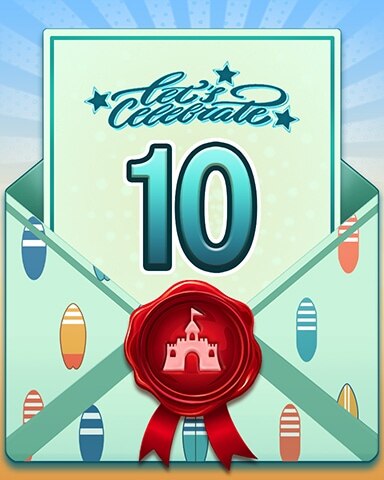 Solitaire Home Story Pogo 25th Birthday 10 Badge