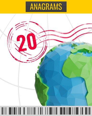 Tailwind Challenge 20 Badge - Anagrams