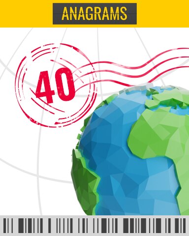 Tailwind Challenge 40 Badge - Anagrams