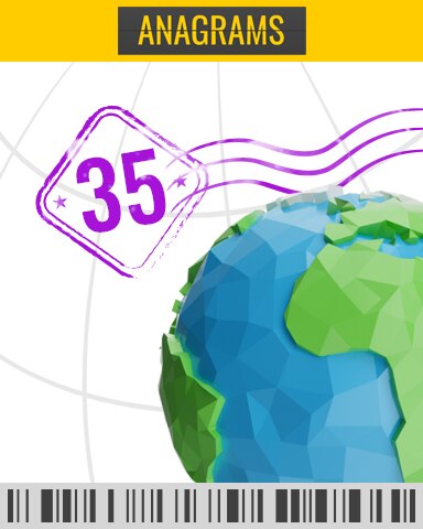 Tailwind Timed Challenge 35 Badge - Anagrams