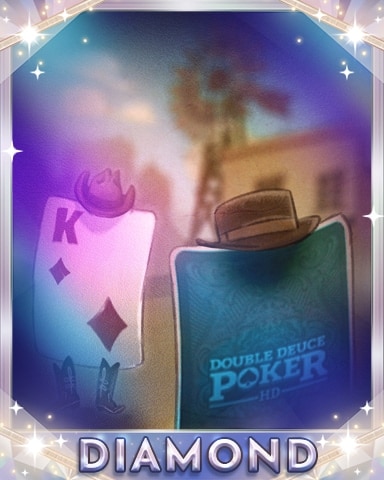 Double Deuce Poker HD Drawing Cards Diamond Badge