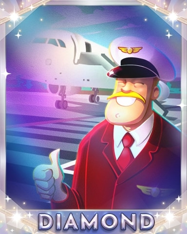 First Class Solitaire HD Thumbs Up for Take Off Diamond Badge