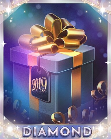 First Class Solitaire HD Golden Giftbox Diamond Badge