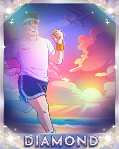 First Class Solitaire HD Beach Run Diamond Badge