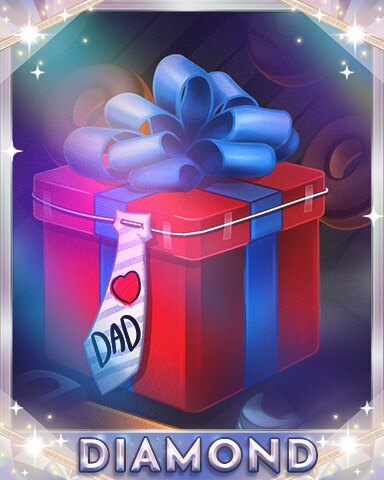 Gift for Dad Diamond Badge - Mahjong Safari HD