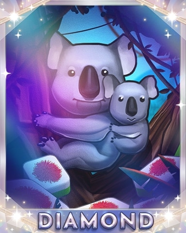 Mahjong Safari HD Koalas in the Trees Diamond Badge