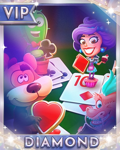 Bobbles at Play Diamond Badge - Pogo Addiction Solitaire HD