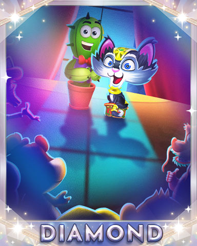 Pogo Addiction Solitaire HD Bobble Friends Diamond Badge