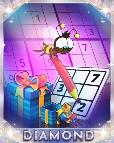 Pogo Daily Sudoku Buzzing Numbers Diamond Badge