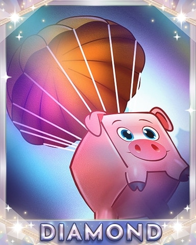 Stack'em HD Parachuting Pork Diamond Badge