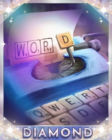 SCRABBLE What's the Word Diamond Badge