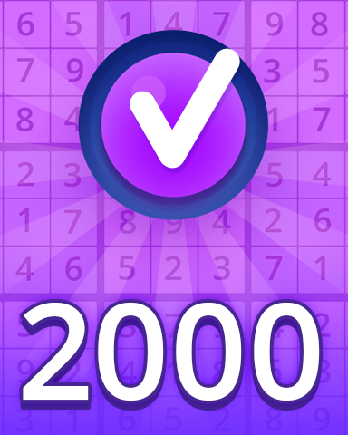 Pogo Daily Sudoku Expert 2000 Puzzles Badge