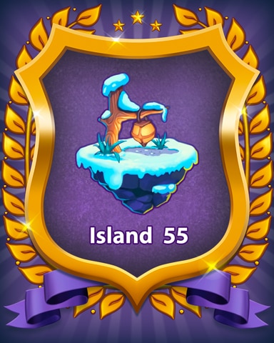Bejeweled Stars Island 55 Badge