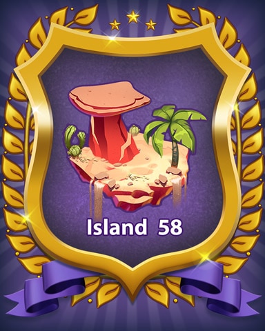 Island 58 Badge - Bejeweled Stars