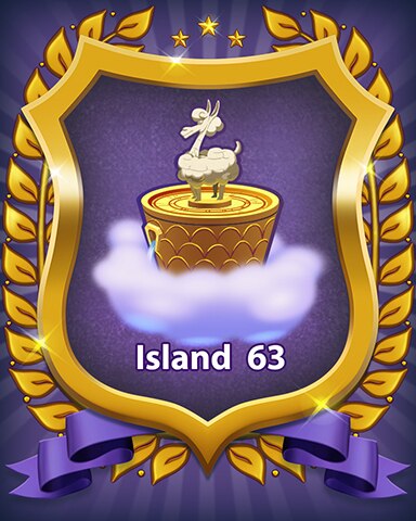 Island 63 Badge - Bejeweled Stars
