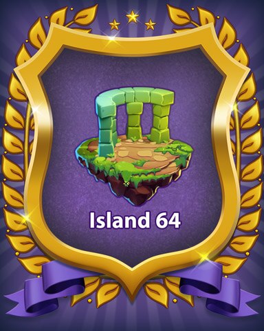 Island 64 Badge - Bejeweled Stars