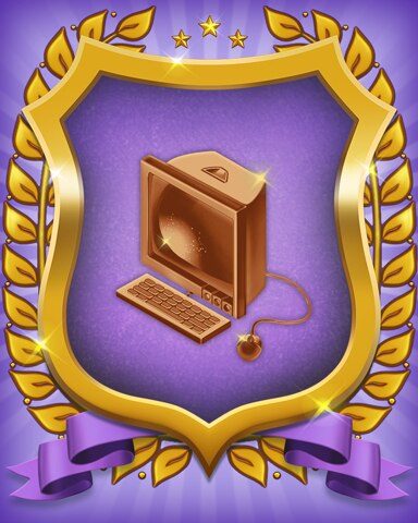 Card Scramble: Viola's Diner Office Organize Badge