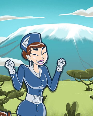 Kilimanjaro Coach Badge - Jet Set Solitaire