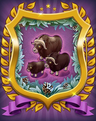 Muskox Badge - Mahjong Sanctuary