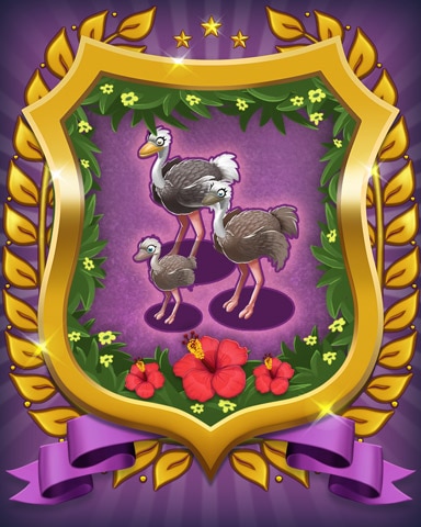 Ostrich Badge - Mahjong Sanctuary