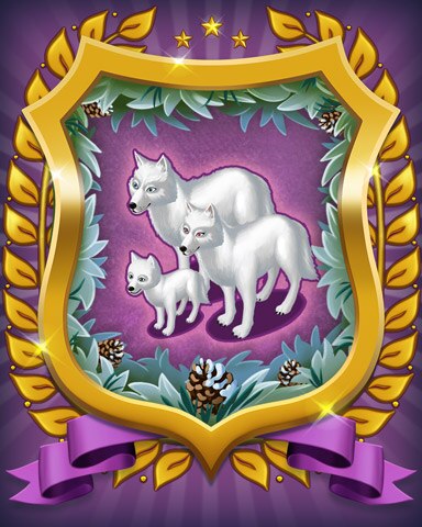 Whitewolf Badge - Mahjong Sanctuary
