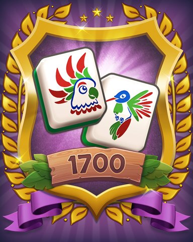 Mahjong Sanctuary Level 1700 Badge