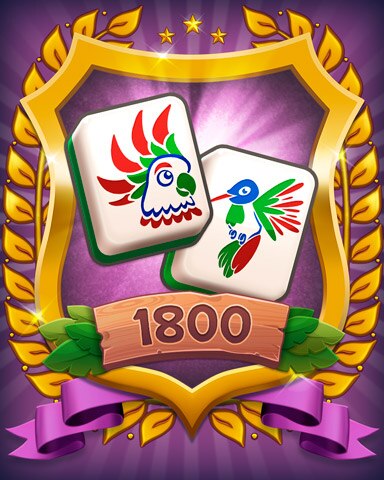 Mahjong Sanctuary Level 1800 Badge