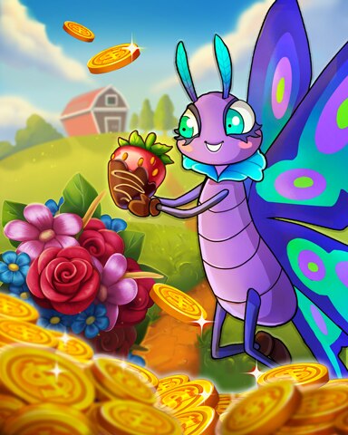 Hearts in Bloom Badge - Pogo Slots