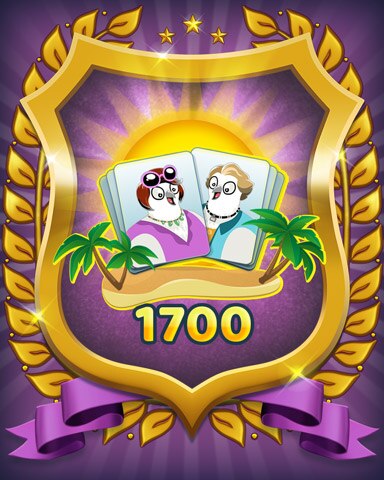 Snowbird Solitaire Level 1700 Badge