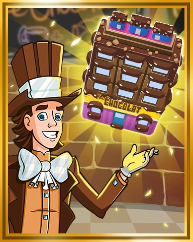 Gold Chocolate Shop Tier 5 Badge - Sweet Tooth Town