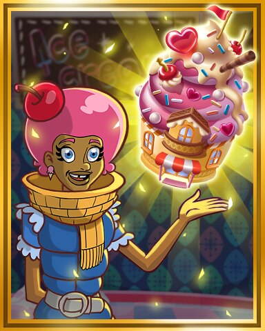 Sweet Tooth Town Gold Ice Cream Shop Tier 6 Badge