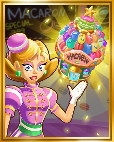 Gold Macaron Shop Tier 6 Badge - Sweet Tooth Town
