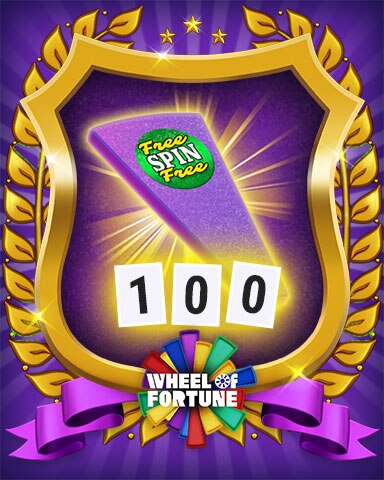 Wheel Of Fortune Free Spin Wedge Badge