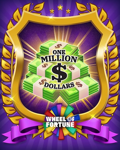 Wheel Of Fortune Million Dollar Prize Badge