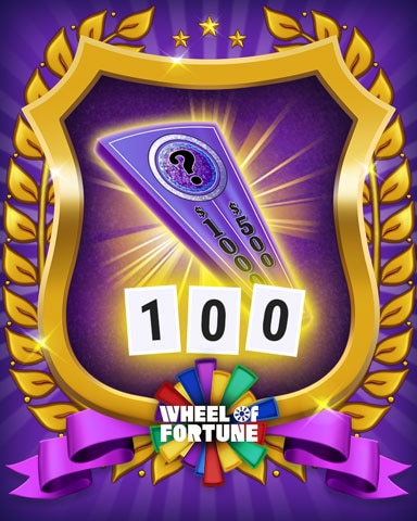 Wheel Of Fortune Mystery Wedge Badge