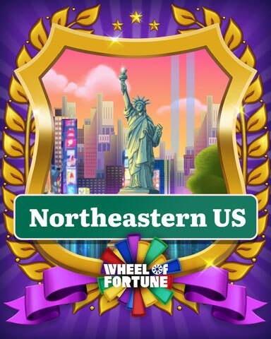 Wheel Of Fortune Northeastern US Locations Badge