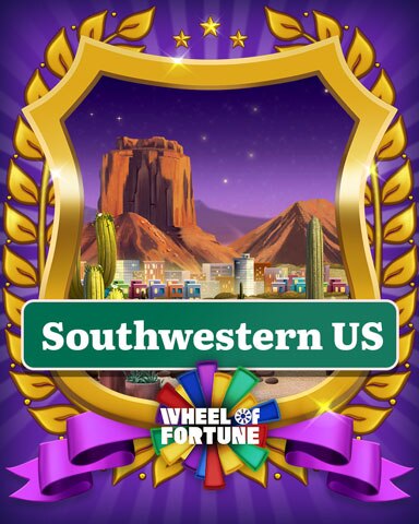 Wheel Of Fortune Southwestern US Locations Badge