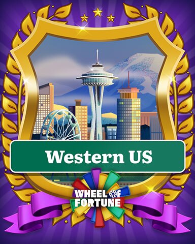 Wheel Of Fortune Western US Locations Badge