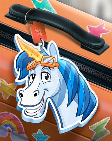 Peggle Blast Luggage Tag Badge - First Class Solitaire HD