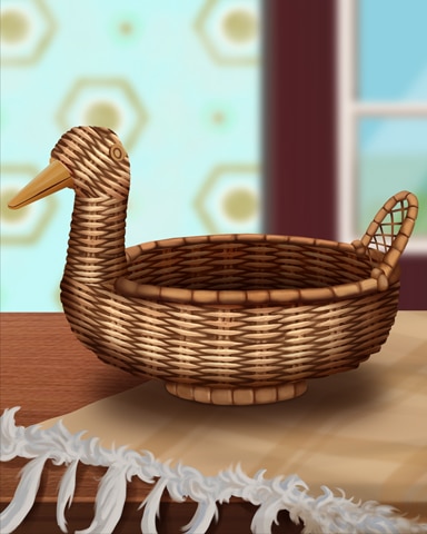 Rattan Duck Basket Badge - Canasta HD