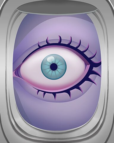 First Class Solitaire HD Giant Eye Fright Flight Badge