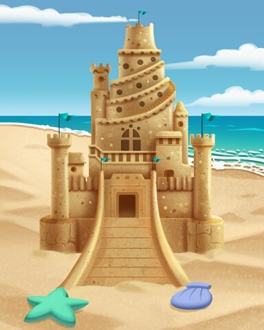 Quinn's Aquarium Grand Sand Castle Badge