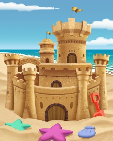 Quinn's Aquarium Majestic Sand Fortress Badge