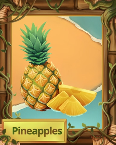 Tri-Peaks Solitaire HD Pineapples Jungle Fruit Badge