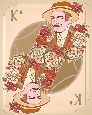 King Art Nouveau Cards Badge - World Class Solitaire HD