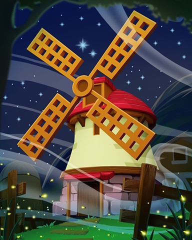 Night Windmill Badge - Word Whomp HD