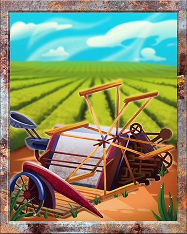 Word Whomp HD Wheat Binder Farm Equipment Badge