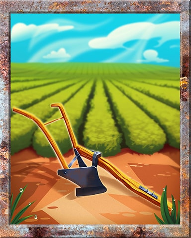 Word Whomp HD Plow Farm Equipment Badge