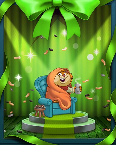 Jimmy Snuggled on Couch Badge - Peggle Blast HD